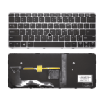 Laptop Keyboard For HP EliteBook 820 G3, 826630-B31, 828 G3, 725 G4 Laptops With Silver Frame