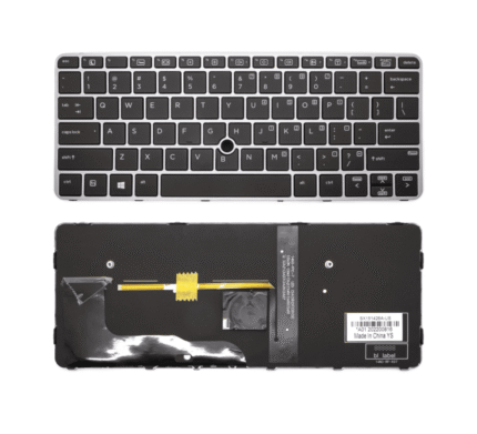 Laptop Keyboard For HP EliteBook 820 G3, 826630-B31, 828 G3, 725 G4 Laptops With Silver Frame