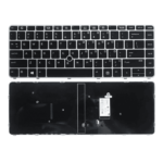 Laptop Keyboard for HP EliteBook 840 G3, 848 G3, 745 G4 Laptops With Silver Frame
