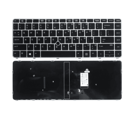 Laptop Keyboard for HP EliteBook 840 G3, 848 G3, 745 G4 Laptops With Silver Frame