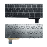 Laptop Keyboard For HP EliteBook Folio 9470M, 702843-001, 9480M Laptops With Silver Frame